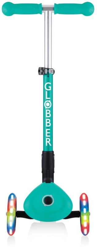 Globber Junior Foldable Lights - hulajnoga 3-kołowa | Emerald Green