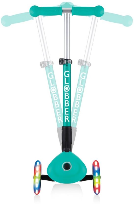 Globber Junior Foldable Lights - hulajnoga 3-kołowa | Emerald Green