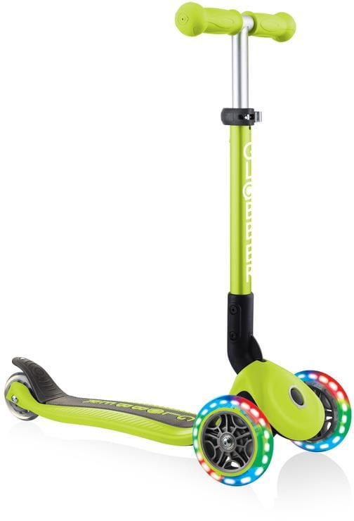 Globber Junior Foldable Lights - hulajnoga 3-kołowa | Lime Green