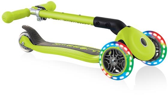 Globber Junior Foldable Lights - hulajnoga 3-kołowa | Lime Green