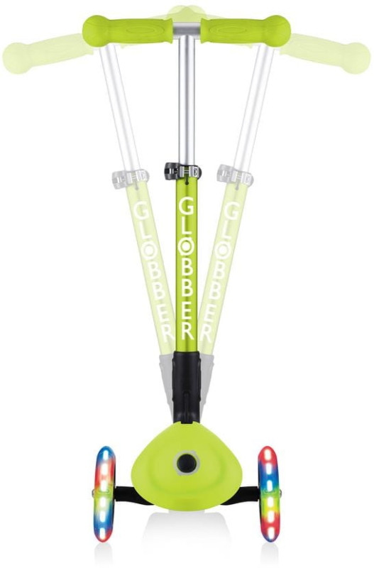 Globber Junior Foldable Lights - hulajnoga 3-kołowa | Lime Green