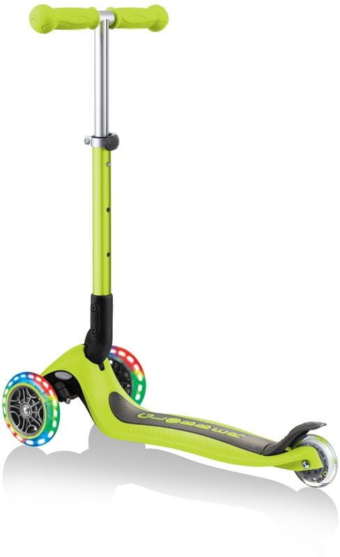 Globber Junior Foldable Lights - hulajnoga 3-kołowa | Lime Green