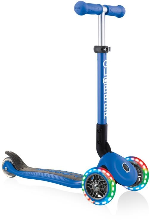 Globber Junior Foldable Lights - hulajnoga 3-kołowa | Navy Blue