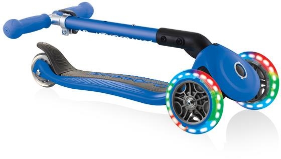 Globber Junior Foldable Lights - hulajnoga 3-kołowa | Navy Blue