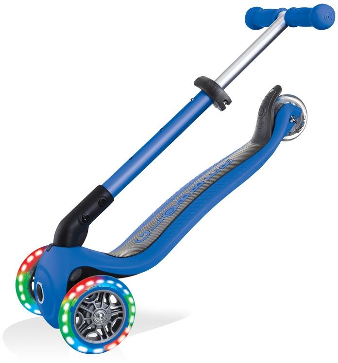 Globber Junior Foldable Lights - hulajnoga 3-kołowa | Navy Blue