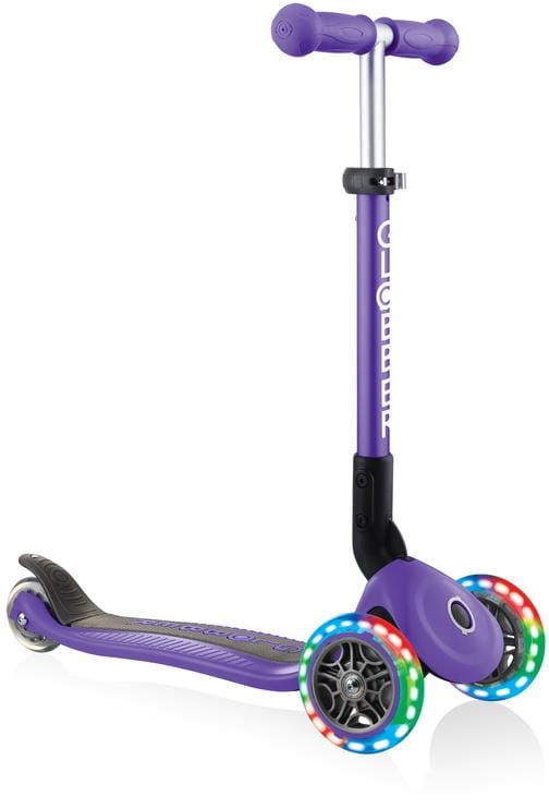 Globber Junior Foldable Lights - hulajnoga 3-kołowa | Violet