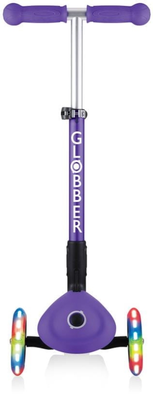 Globber Junior Foldable Lights - hulajnoga 3-kołowa | Violet