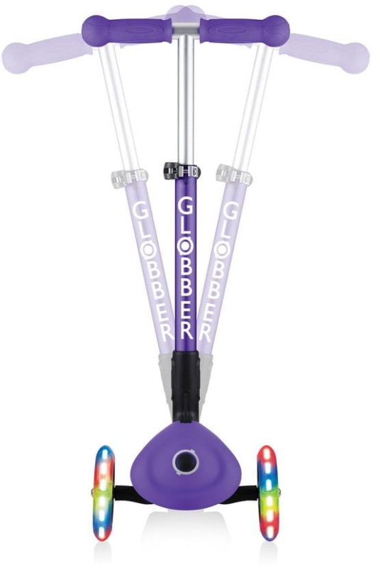 Globber Junior Foldable Lights - hulajnoga 3-kołowa | Violet