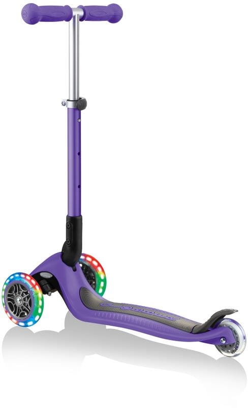 Globber Junior Foldable Lights - hulajnoga 3-kołowa | Violet