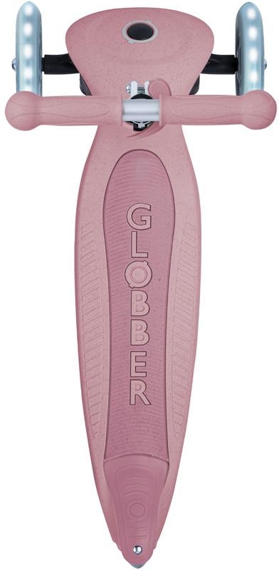 Globber Junior Foldable Lights ECOlogic - hulajnoga 3-kołowa | Berry