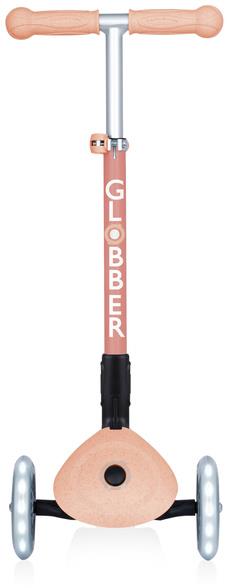Globber Junior Foldable Lights ECOlogic - hulajnoga 3-kołowa | peach