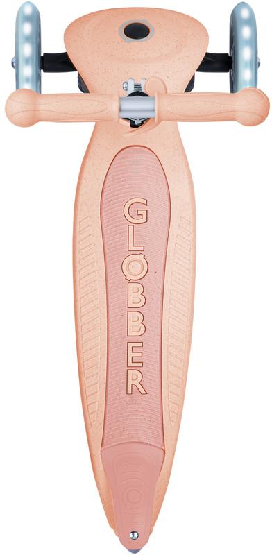 Globber Junior Foldable Lights ECOlogic - hulajnoga 3-kołowa | peach