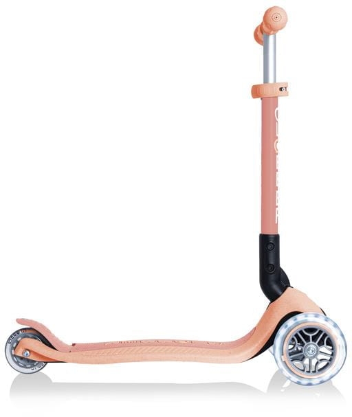 Globber Junior Foldable Lights ECOlogic - hulajnoga 3-kołowa | peach