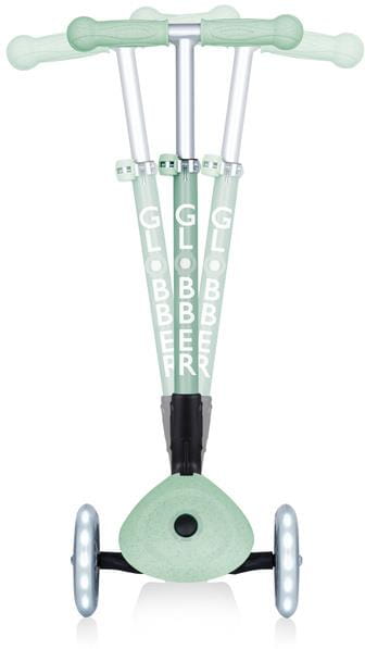 Globber Junior Foldable Lights ECOlogic - hulajnoga 3-kołowa | Pistachio