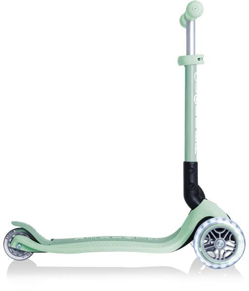 Globber Junior Foldable Lights ECOlogic - hulajnoga 3-kołowa | Pistachio