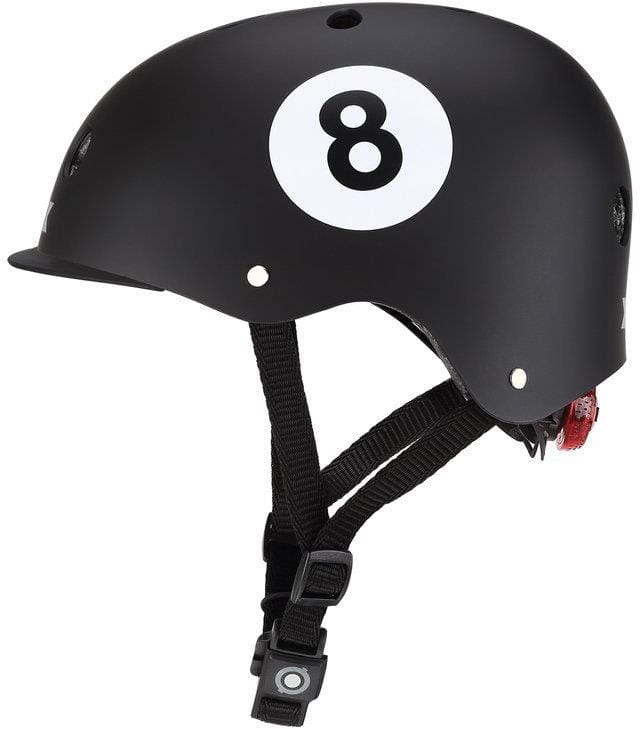 Globber Elite Lights - kask dziecięcy XS/S | Black 8-ball