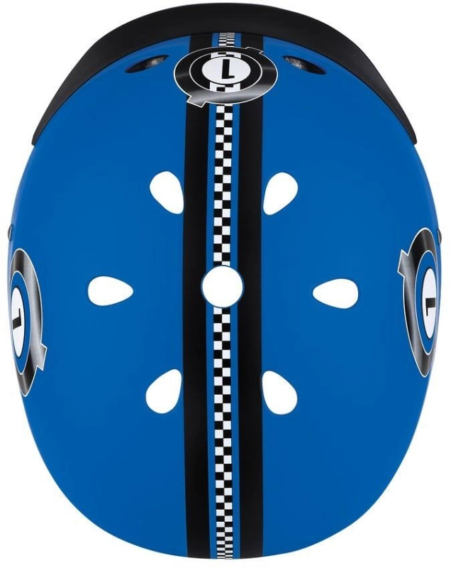 Globber Elite Lights - kask dziecięcy XS/S | Navy Blue-Racing