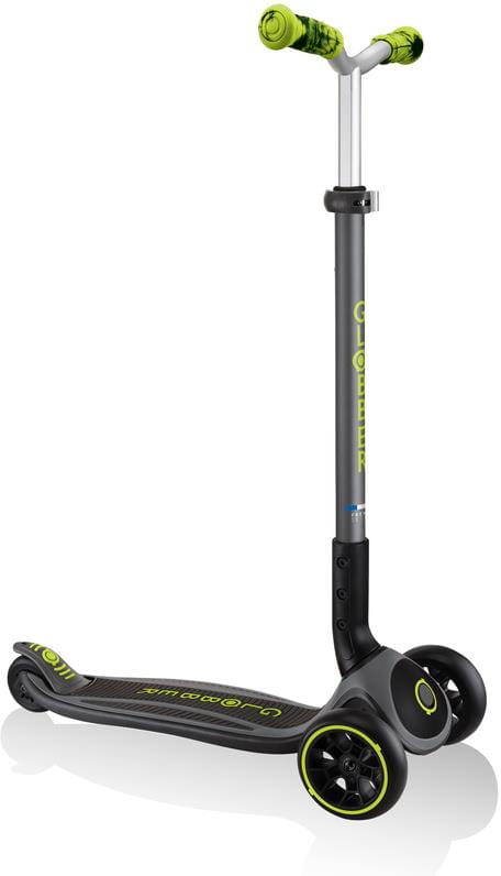 Globber Master Prime - hulajnoga 3-kołowa | Black-Lime Green