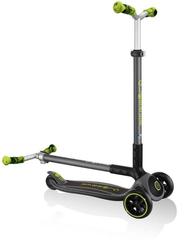 Globber Master Prime - hulajnoga 3-kołowa | Black-Lime Green