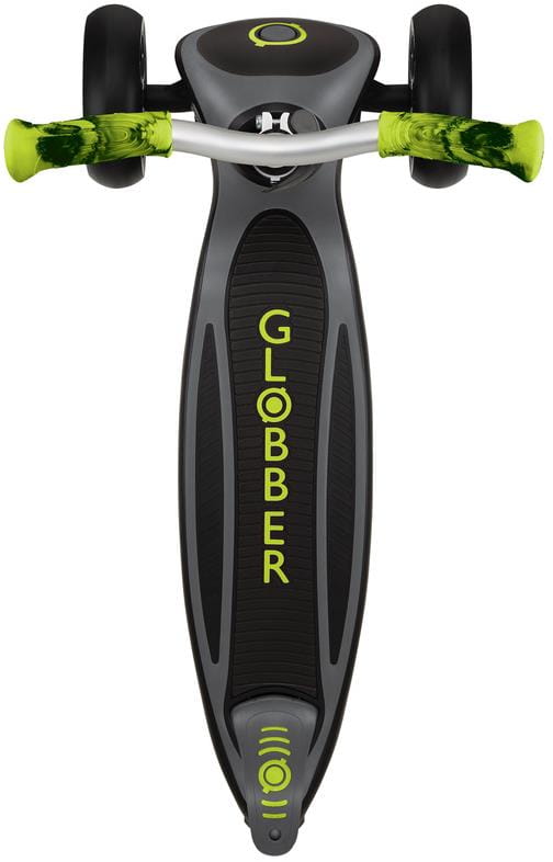 Globber Master Prime - hulajnoga 3-kołowa | Black-Lime Green