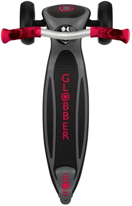 Globber Master Prime - hulajnoga 3-kołowa | Black-New Red