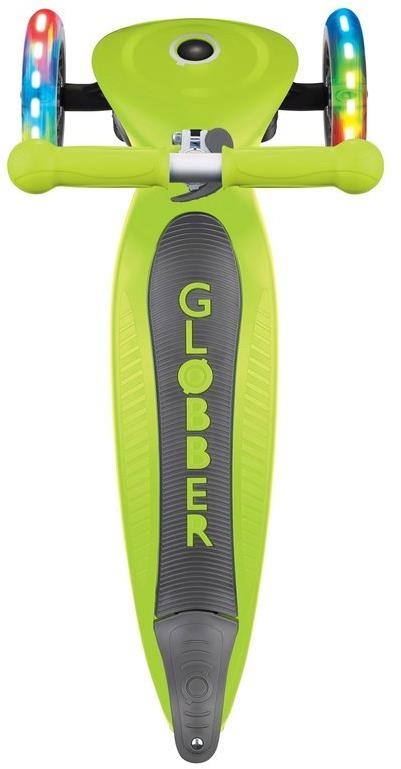 Globber Primo Foldable Lights - hulajnoga 3 kołowa LED | Lime Green