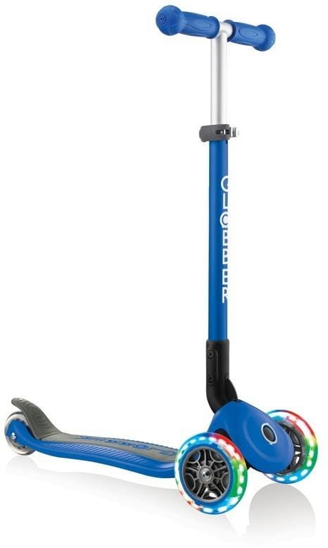 Globber Primo Foldable Lights - hulajnoga 3 kołowa LED | Navy Blue