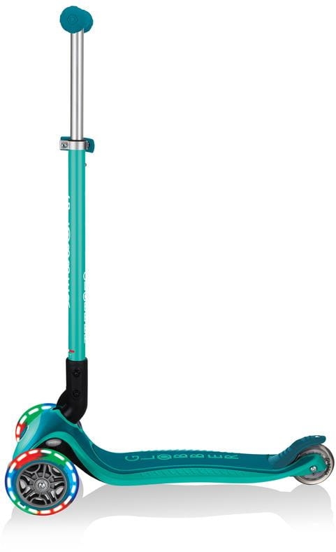 Globber Primo Foldable Plus Lights - hulajnoga 3 kołowa | Emerald Green