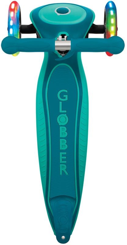 Globber Primo Foldable Plus Lights - hulajnoga 3 kołowa | Emerald Green