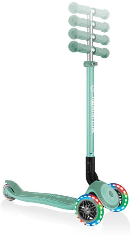 Globber Primo Foldable Plus Lights - hulajnoga 3 kołowa | Mint