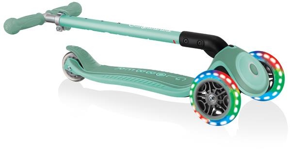 Globber Primo Foldable Plus Lights - hulajnoga 3 kołowa | Mint