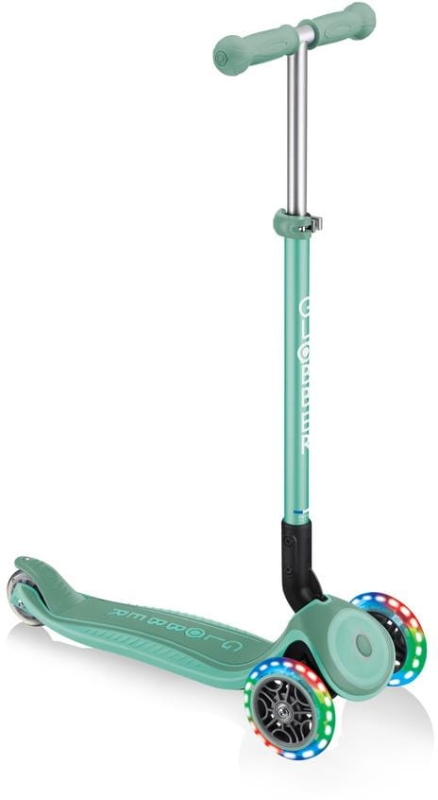 Globber Primo Foldable Plus Lights - hulajnoga 3 kołowa | Mint