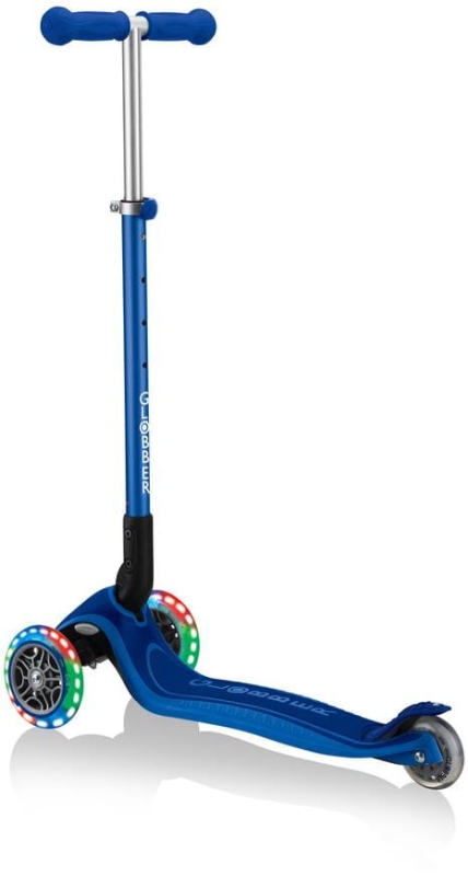 Globber Primo Foldable Plus Lights - hulajnoga 3 kołowa | Navy Blue