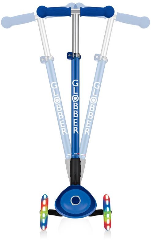Globber Primo Foldable Plus Lights - hulajnoga 3 kołowa | Navy Blue