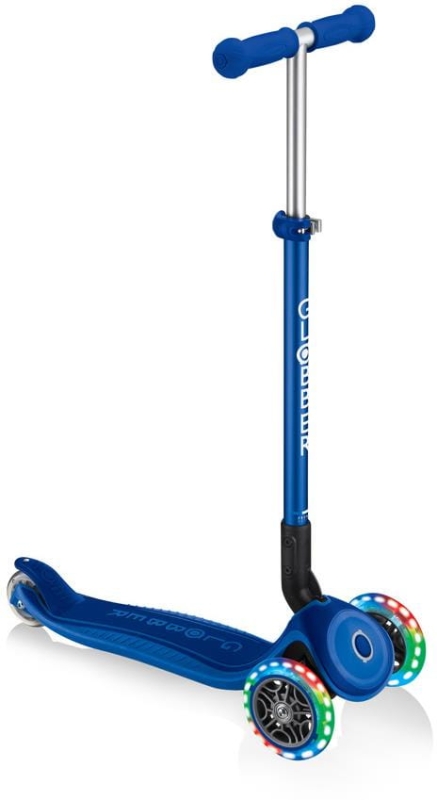 Globber Primo Foldable Plus Lights - hulajnoga 3 kołowa | Navy Blue