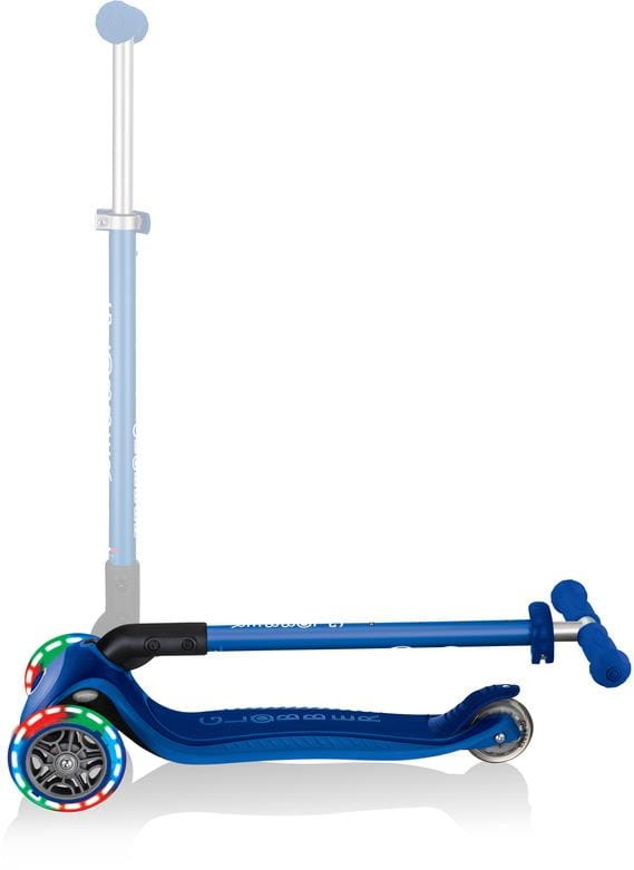 Globber Primo Foldable Plus Lights - hulajnoga 3 kołowa | Navy Blue