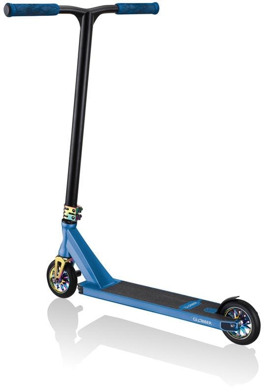 Globber STUNT GS 900 DELUXE - hulajnoga wyczynowa | Black Blue Neo Chrome