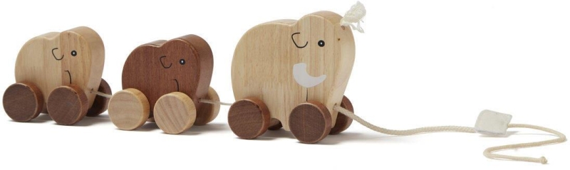 Kid's Concept - Rodzina mamutów do ciągnięcia natural NEO | Multicolor (NEO)