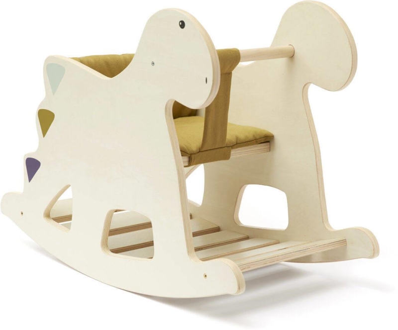 Kid's Concept - Bujaczek na biegunach Dino wood | Multicolor (NEO)