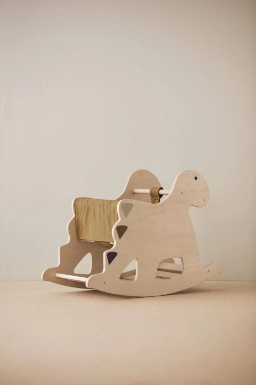 Kid's Concept - Bujaczek na biegunach Dino wood | Multicolor (NEO)