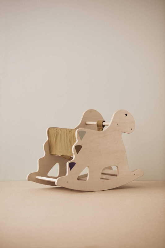Kid's Concept - Bujaczek na biegunach Dino wood | Multicolor (NEO)