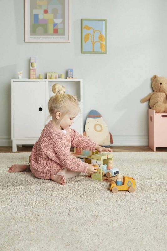 Kid's Concept - Drewniana stacja recyklingu | Multicolor (AIDEN)