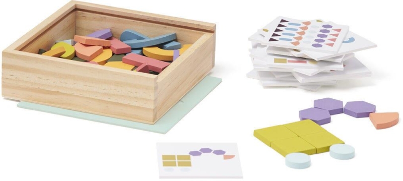 Kid's Concept - Drewniana układanka/puzzle-mozaika | Multicolor (KID'S BASE)