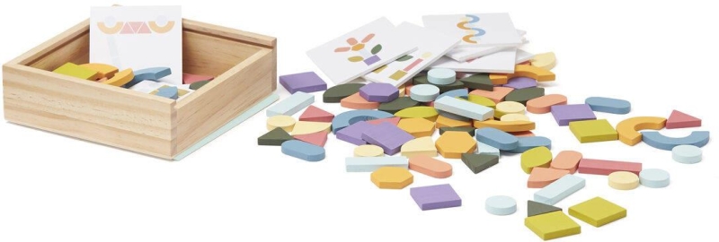 Kid's Concept - Drewniana układanka/puzzle-mozaika | Multicolor (KID'S BASE)