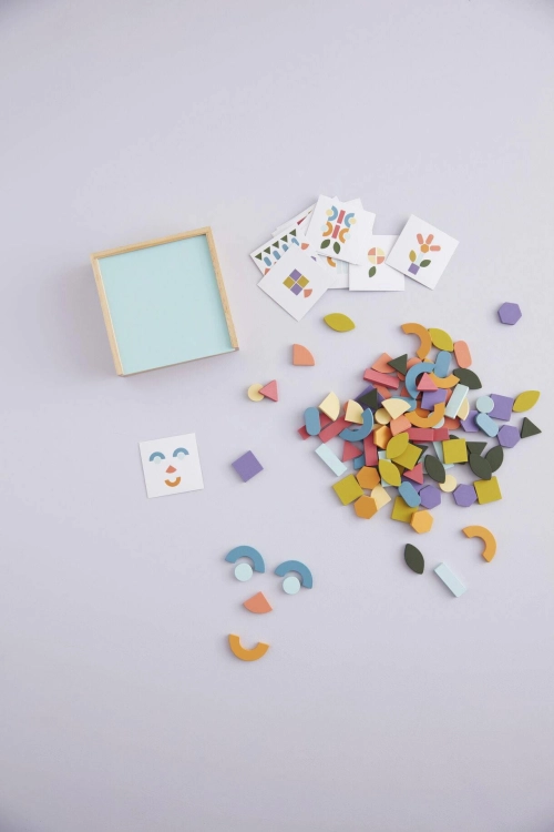 Kid's Concept - Drewniana układanka/puzzle-mozaika | Multicolor (KID'S BASE)