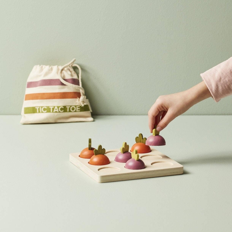 Kid's Concept - Gra "Kółko i krzyżyk" warzywka | Multicolor (KID'S BASE)