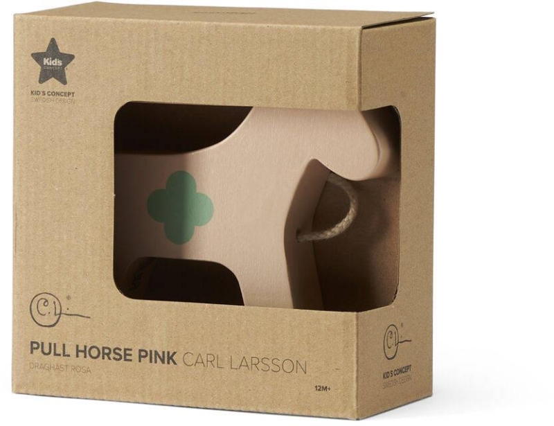 Kid's Concept - Koń do ciągnięcia | Pink (CARL LARSSON)