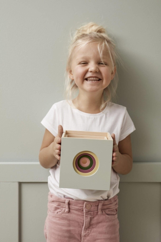 Kid's Concept - Kostki do układania drewniane 5 szt | Multicolor (EDVIN)