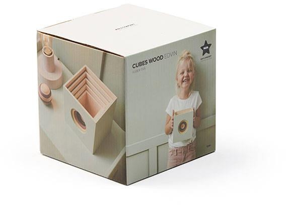 Kid's Concept - Kostki do układania drewniane 5 szt | Multicolor (EDVIN)