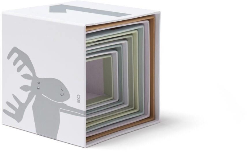 Kid's Concept - Kostki do układania papierowe 1-10 | Multicolor (EDVIN)